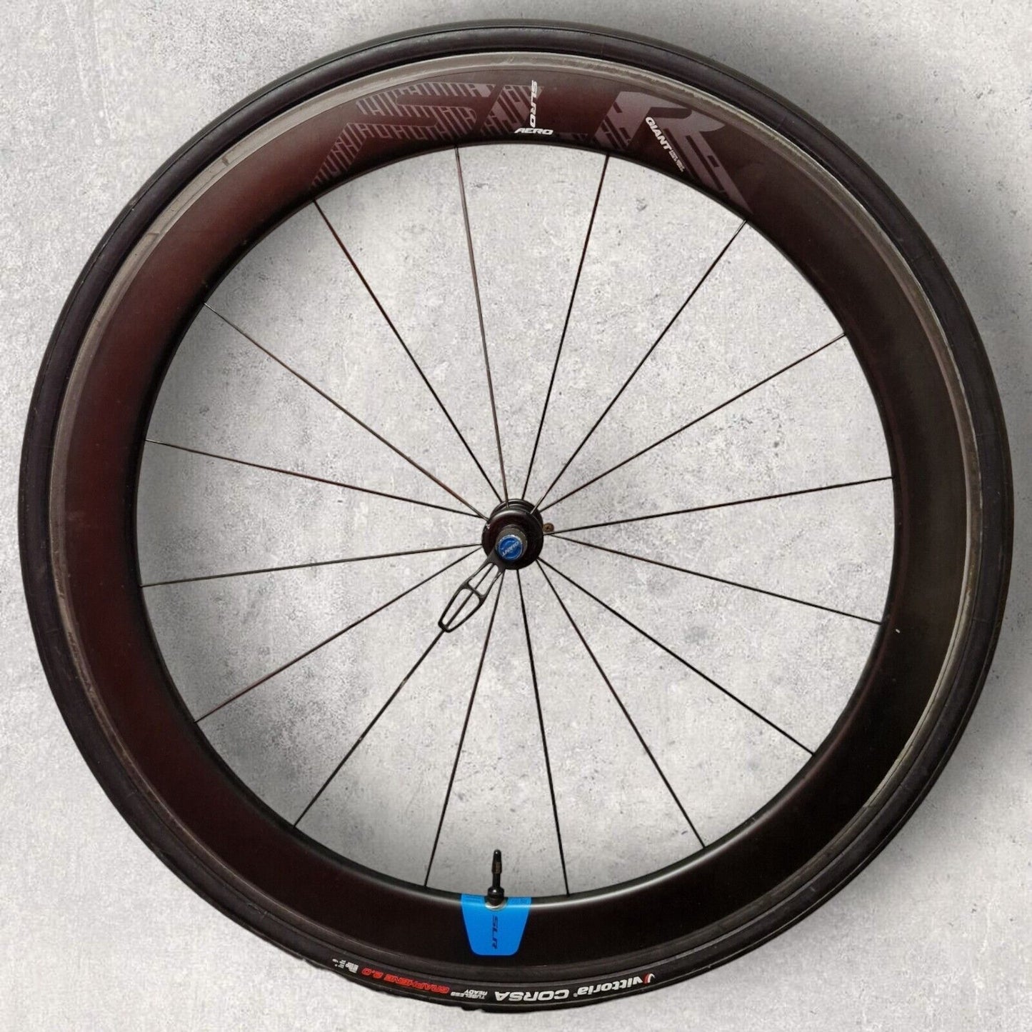 Giant SLR0 55mm Carbon Road Bike Rim Wheelset with Vittoria Corsa Tyres