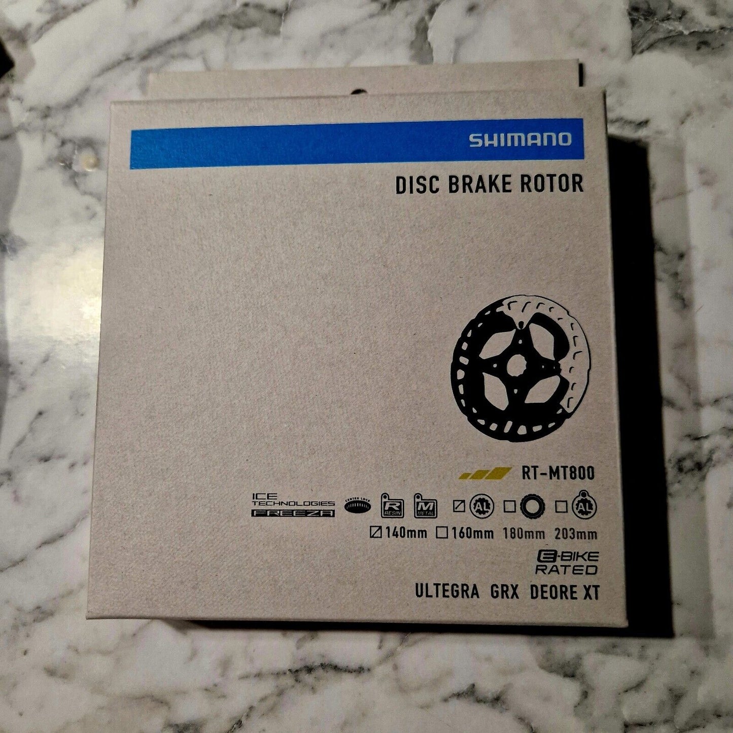 Shimano Deore XT Ultegra GRX RT-MT800 Disc Rotor with Lockring 160 mm