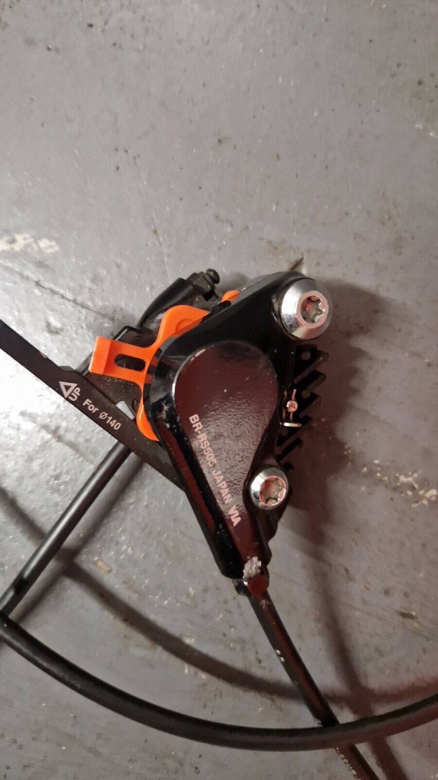 Shimano 105 BR-RS505 Flat Mount Hydraulic Disc Brake Road Calipers With Hoses