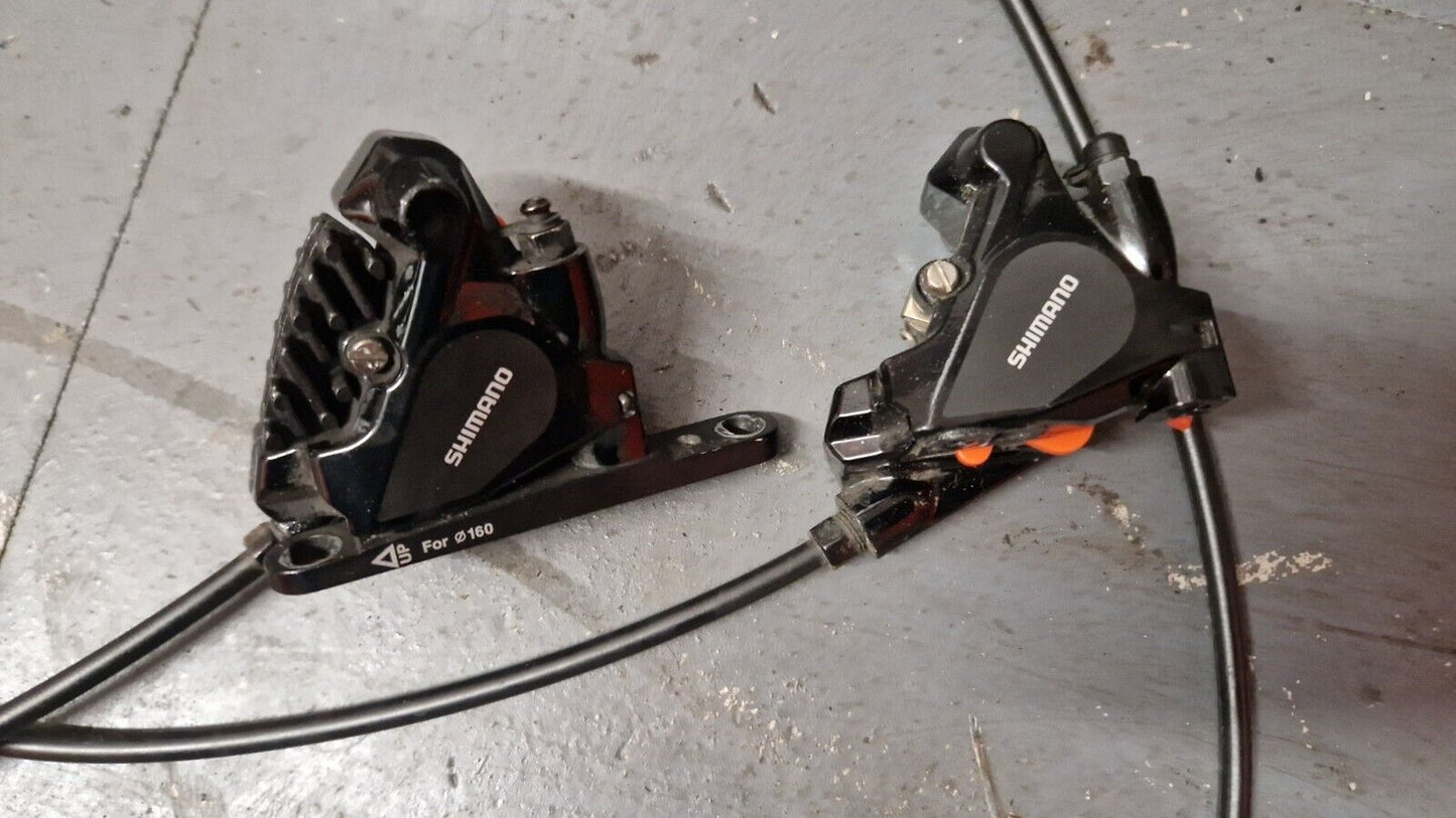 Shimano 105 BR-RS505 Flat Mount Hydraulic Disc Brake Road Calipers With Hoses