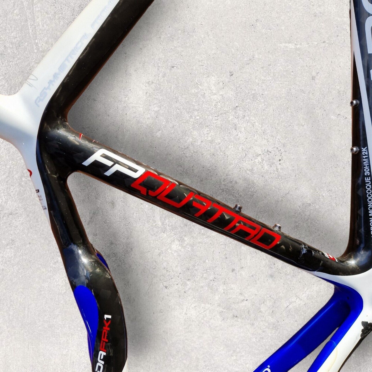Pinarello FP Quattro Carbon Rim Frameset - Size 56cm - FSA Carbon Bar Seatpost