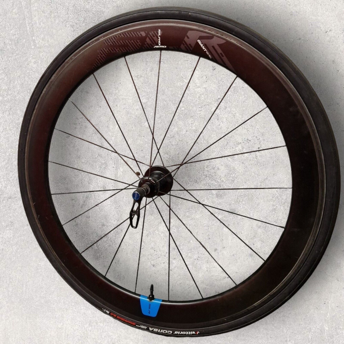 Giant SLR0 55mm Carbon Road Bike Rim Wheelset with Vittoria Corsa Tyres