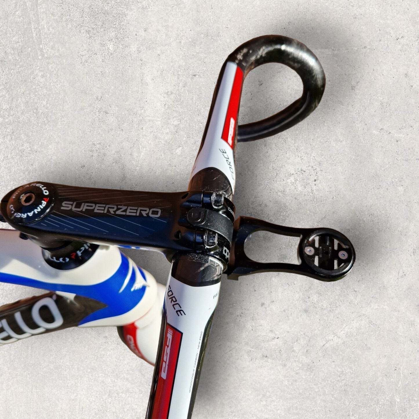 Pinarello FP Quattro Carbon Rim Frameset - Size 56cm - FSA Carbon Bar Seatpost