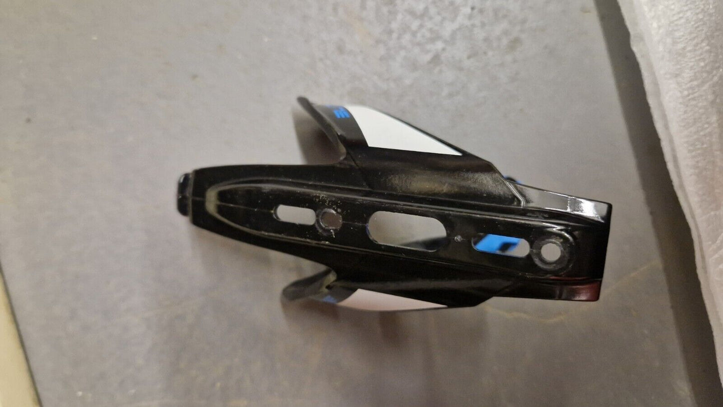 Elite Custom Race Plus Resin Bottle Cage Holder Black / White / Blue
