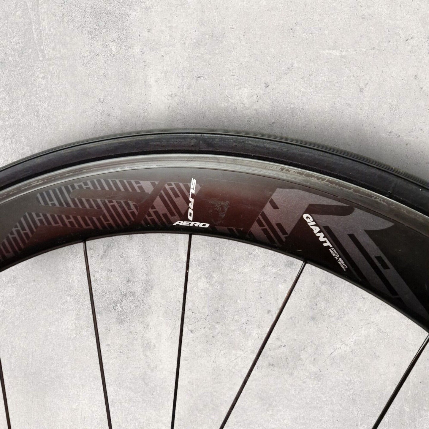Giant SLR0 55mm Carbon Road Bike Rim Wheelset with Vittoria Corsa Tyres
