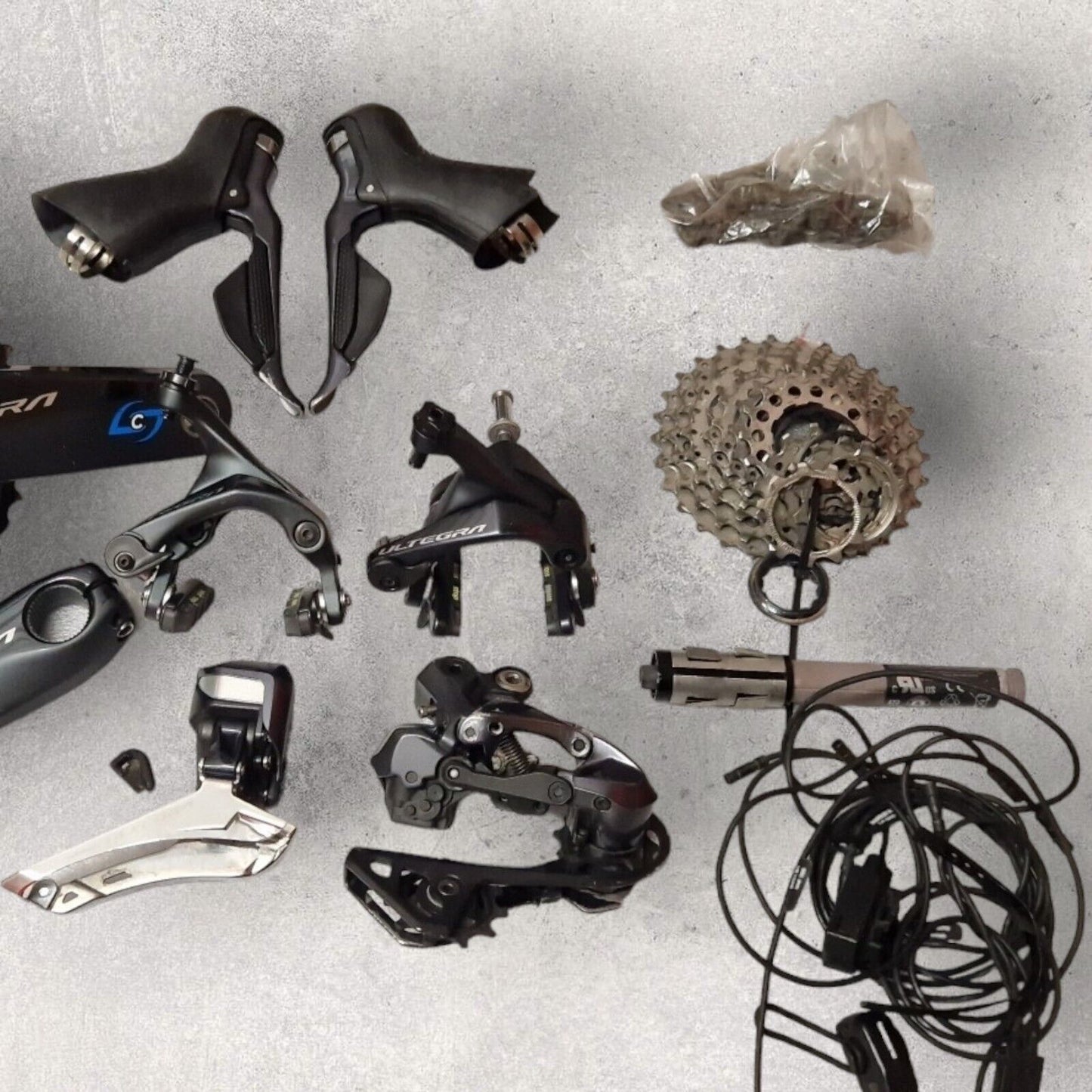 Full Shimano Ultegra Di2 R8050 Rim Road Bike Groupset Dual Sided Stages
