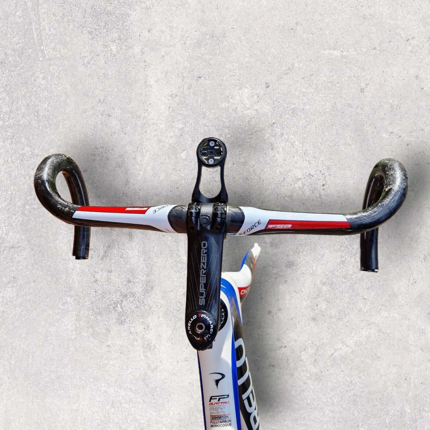 Pinarello FP Quattro Carbon Rim Frameset - Size 56cm - FSA Carbon Bar Seatpost