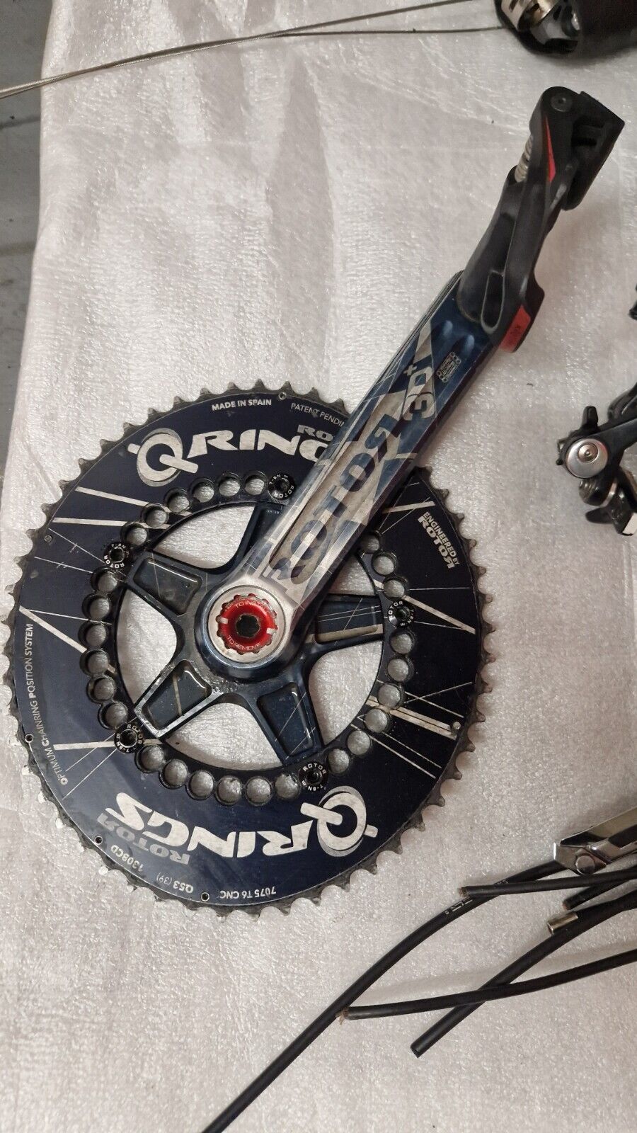 Shimano Ultegra 6800 11 Speed Road Rim Groupset - Rotor Crank Q Ring - Dura Ace