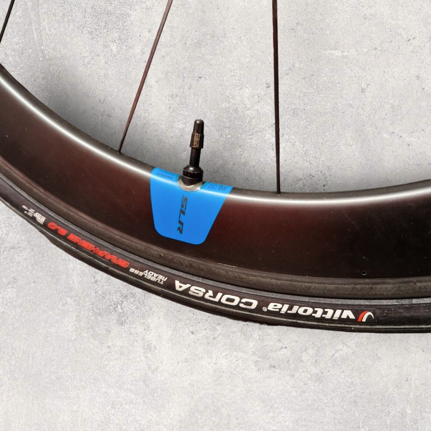 Giant SLR0 55mm Carbon Road Bike Rim Wheelset with Vittoria Corsa Tyres