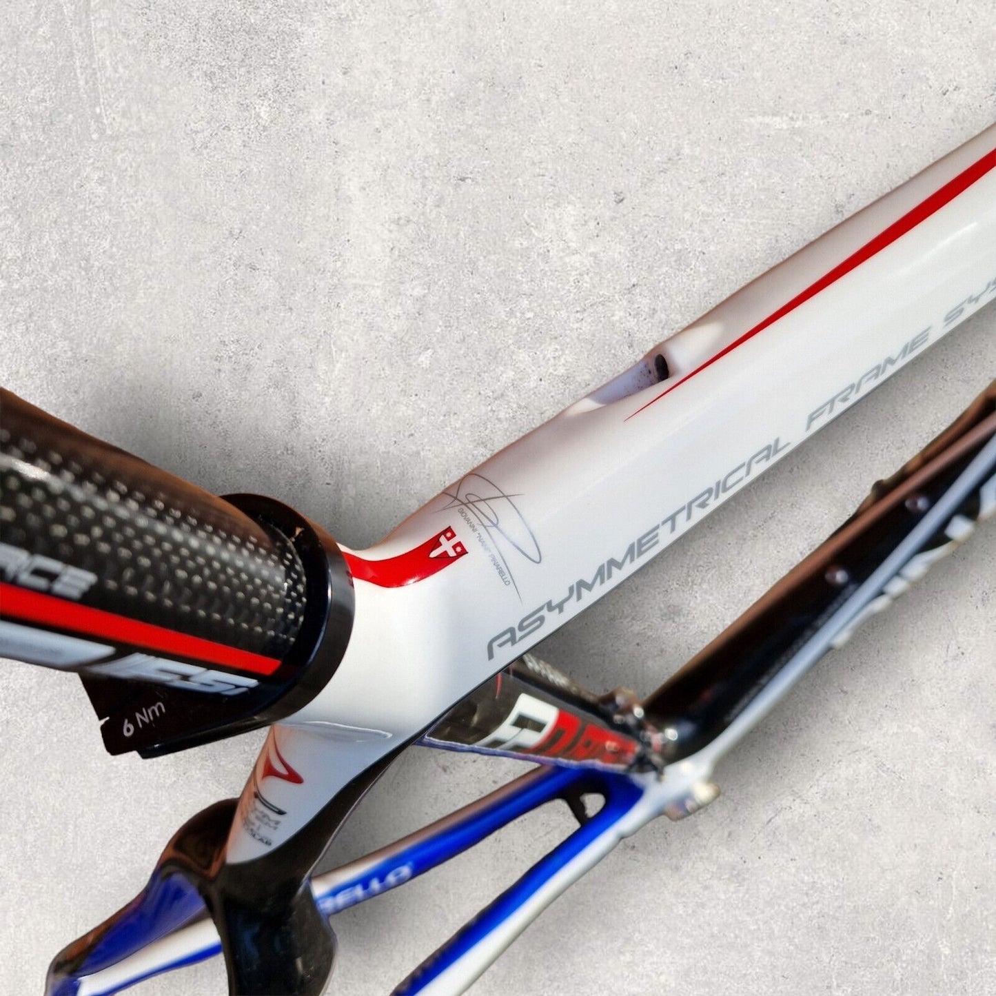 Pinarello FP Quattro Carbon Rim Frameset - Size 56cm - FSA Carbon Bar Seatpost