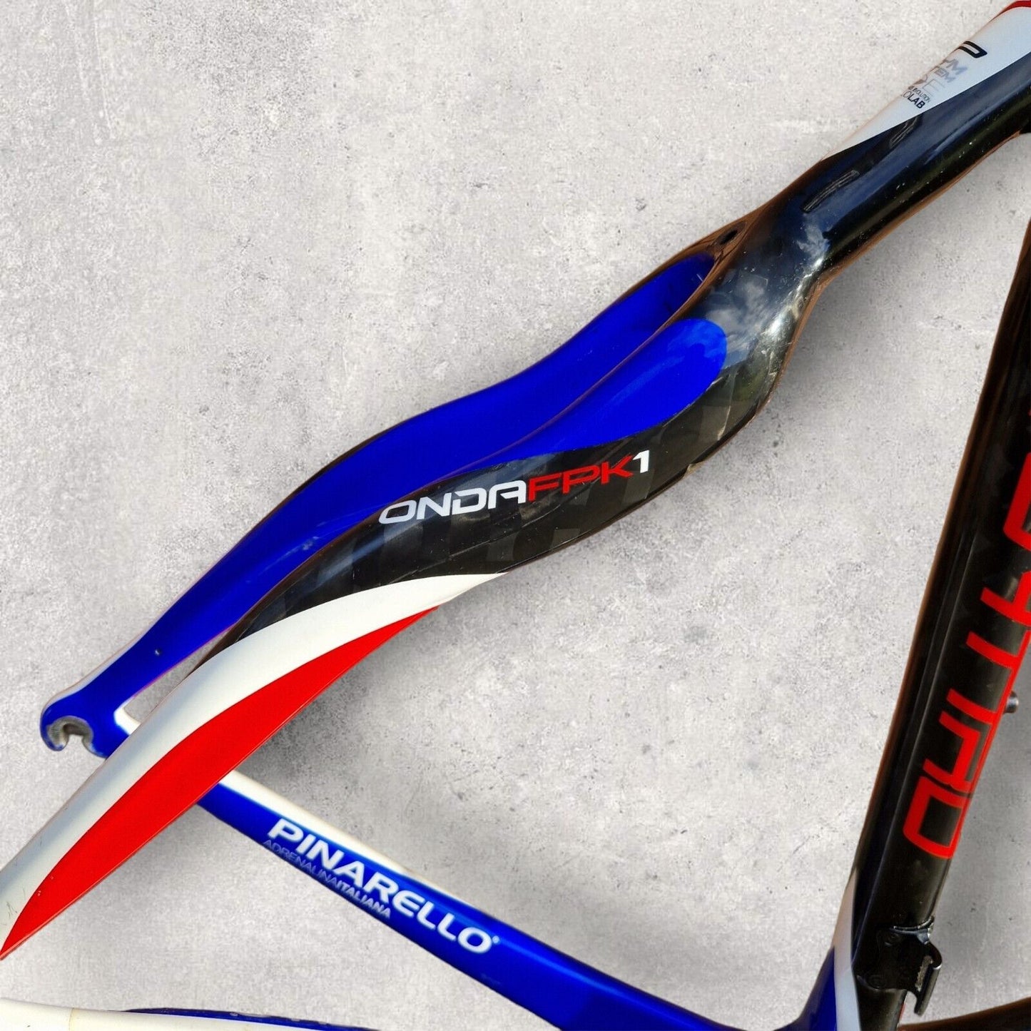 Pinarello FP Quattro Carbon Rim Frameset - Size 56cm - FSA Carbon Bar Seatpost