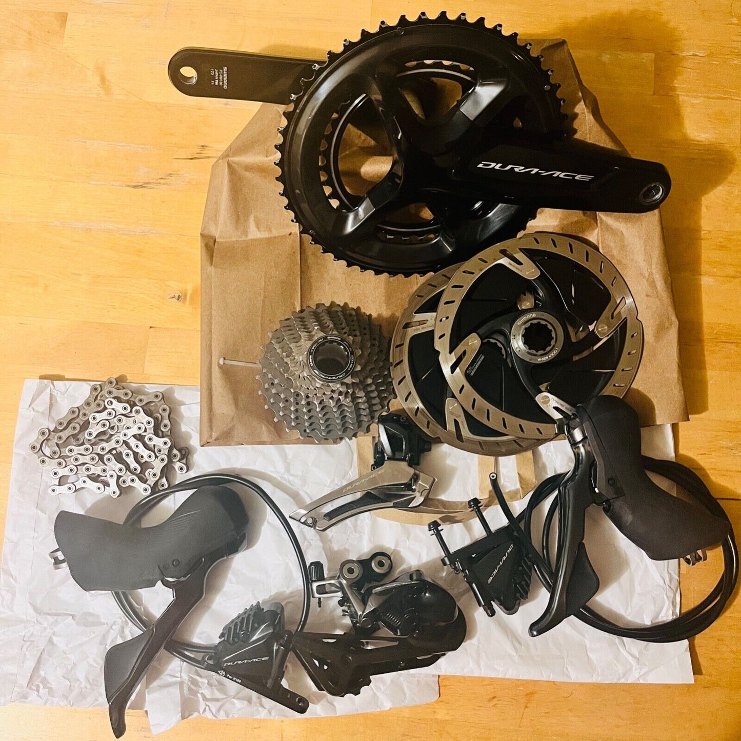 Shimano Dura Ace R9120 Hydraulic Disc Brake Road Full Groupset 11 speed mint