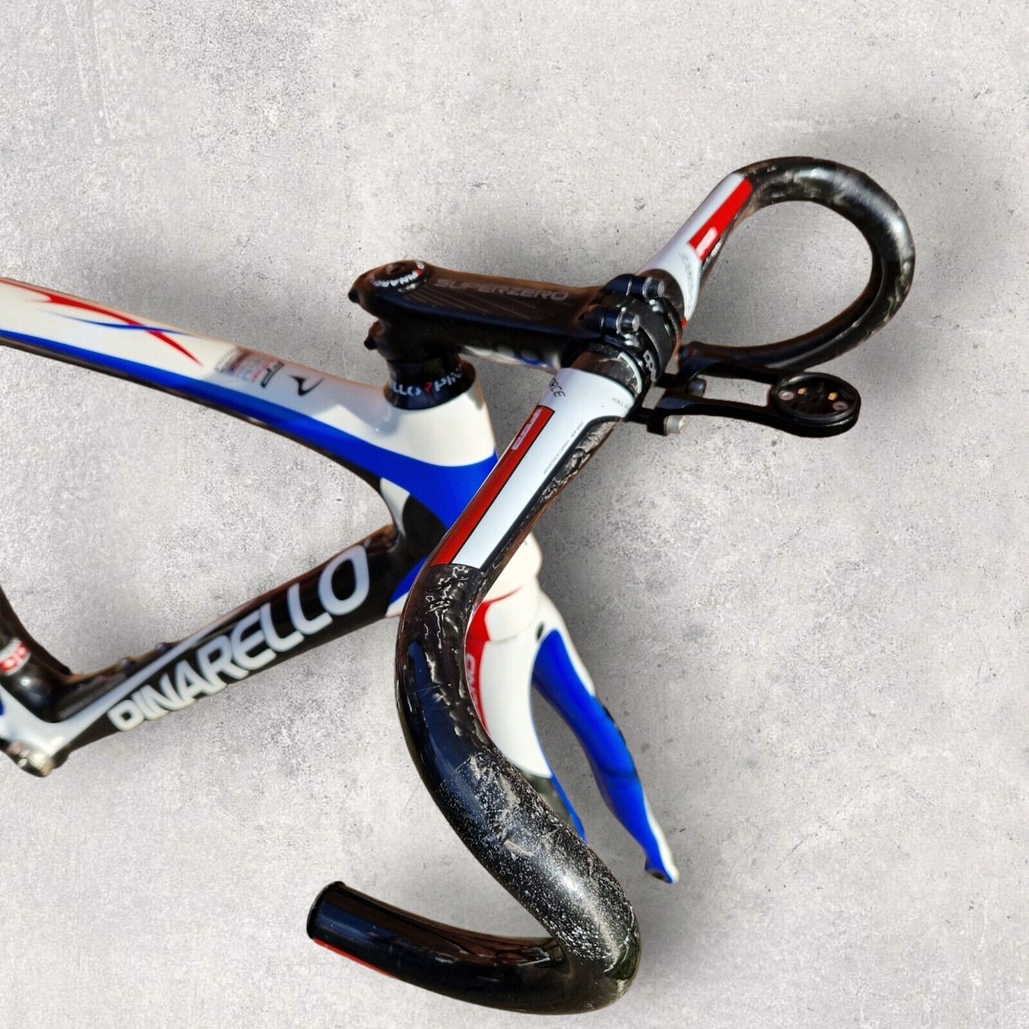 Pinarello FP Quattro Carbon Rim Frameset - Size 56cm - FSA Carbon Bar Seatpost