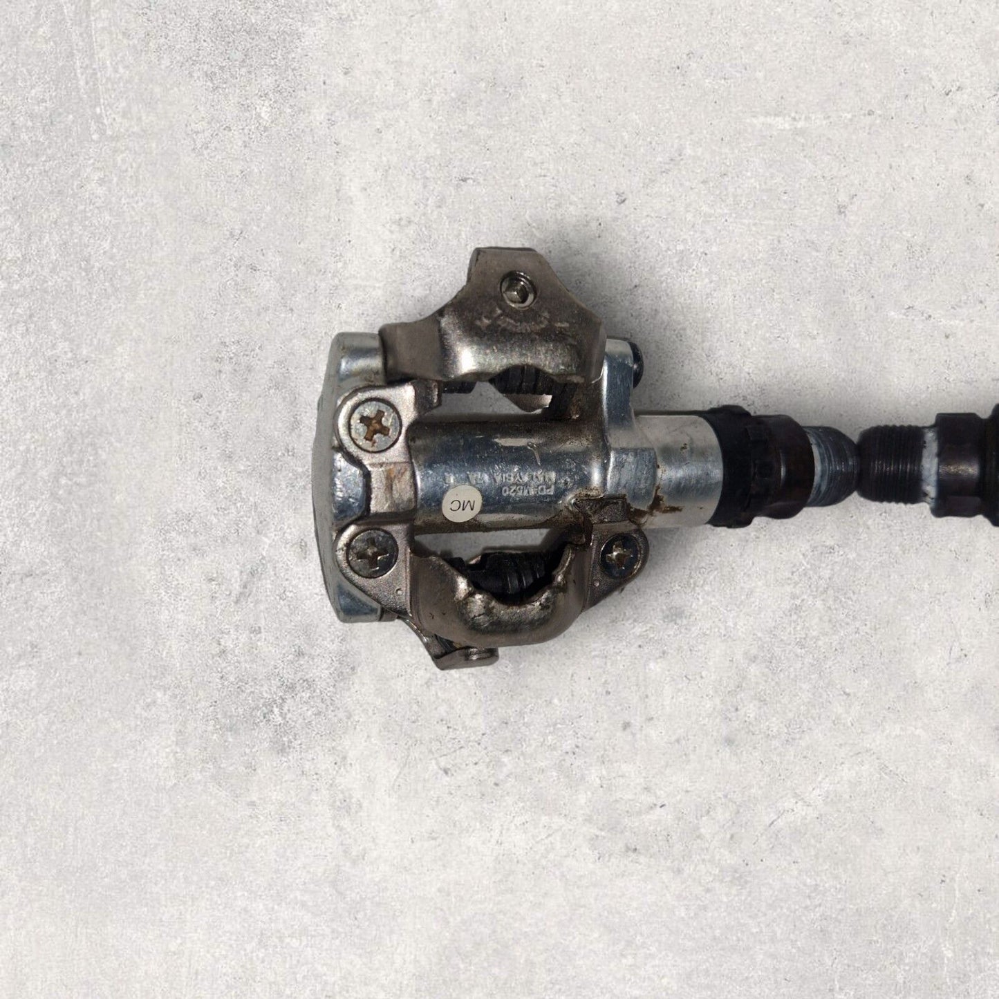 Shimano PD-M520 SPD Clipless Bike Pedals - Silver - MTB, Road, Gravel Bike