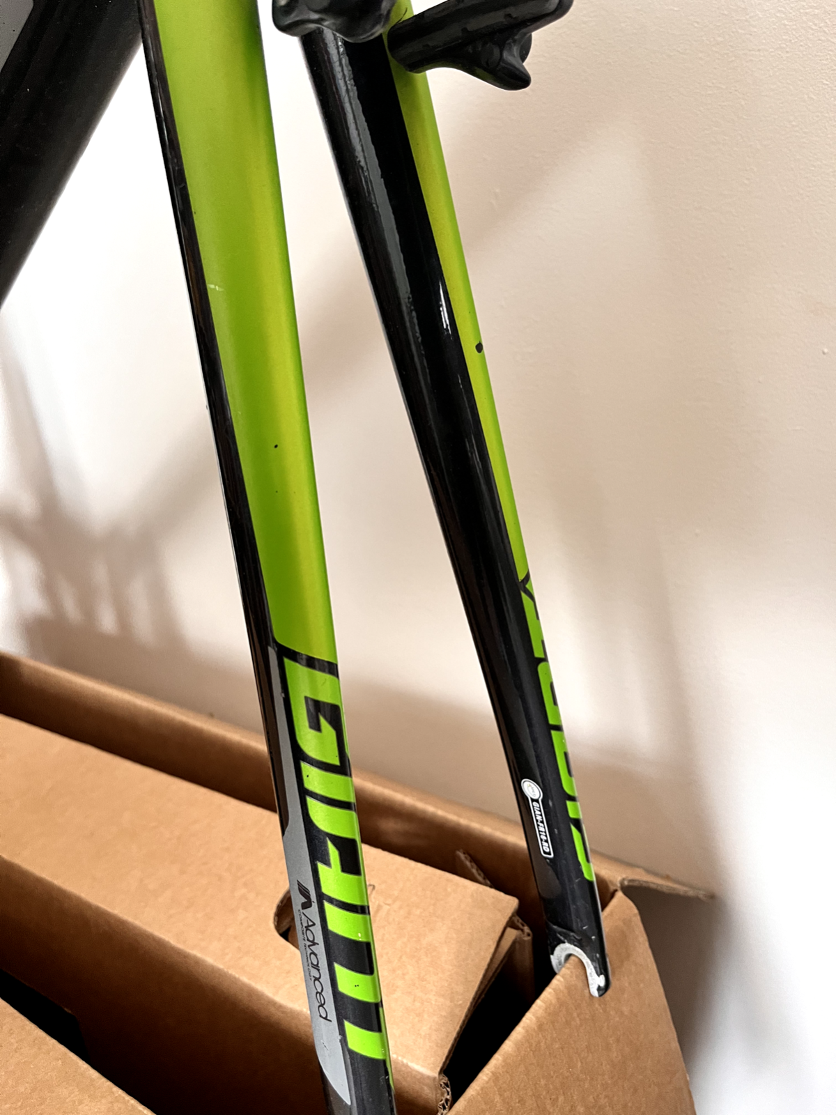Giant TCR Advanced Pro 1 Medium 54cm Carbon Road Bike Frameset Black Green