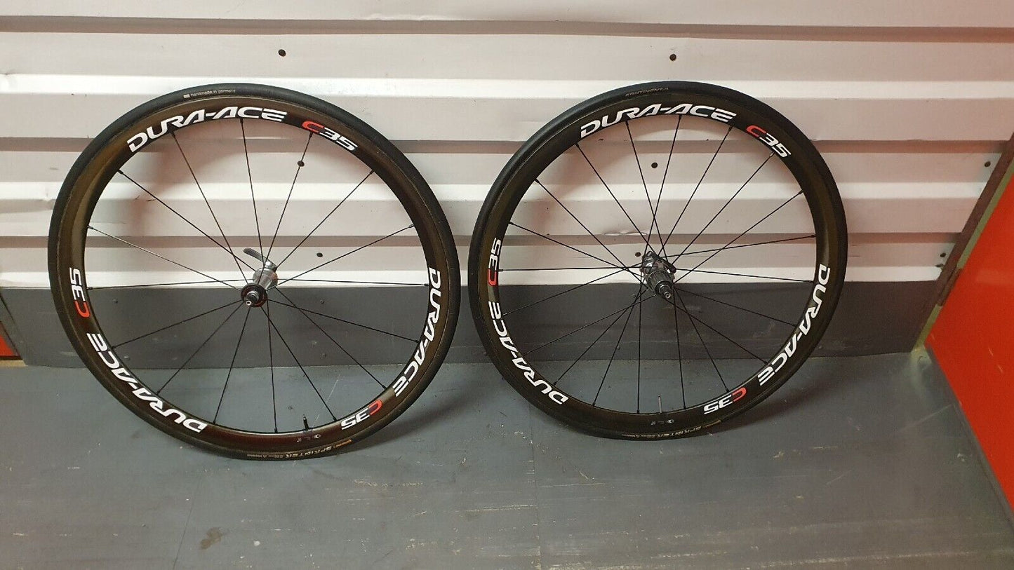 Shimano Dura-Ace Wh-7900 C35 Carbon Tubular Road Racing Wheels - light