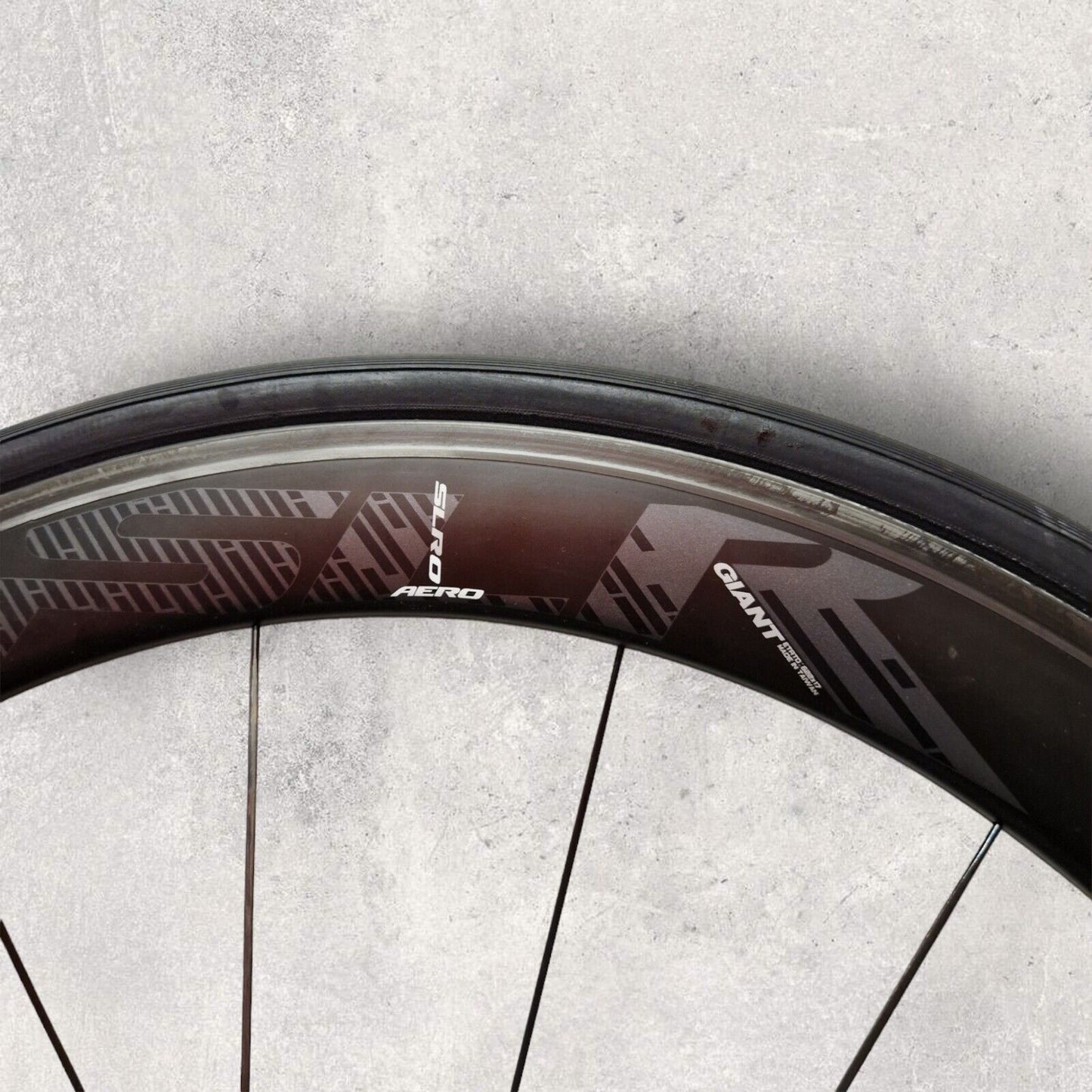 Giant SLR0 55mm Carbon Road Bike Rim Wheelset with Vittoria Corsa Tyres