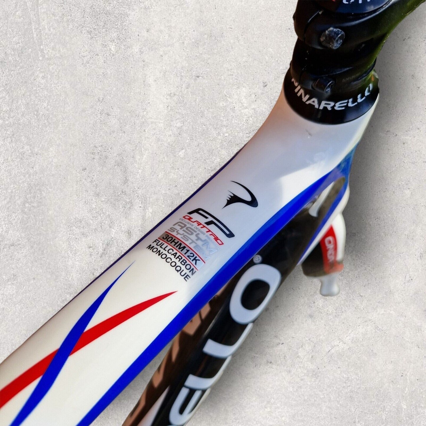 Pinarello FP Quattro Carbon Rim Frameset - Size 56cm - FSA Carbon Bar Seatpost
