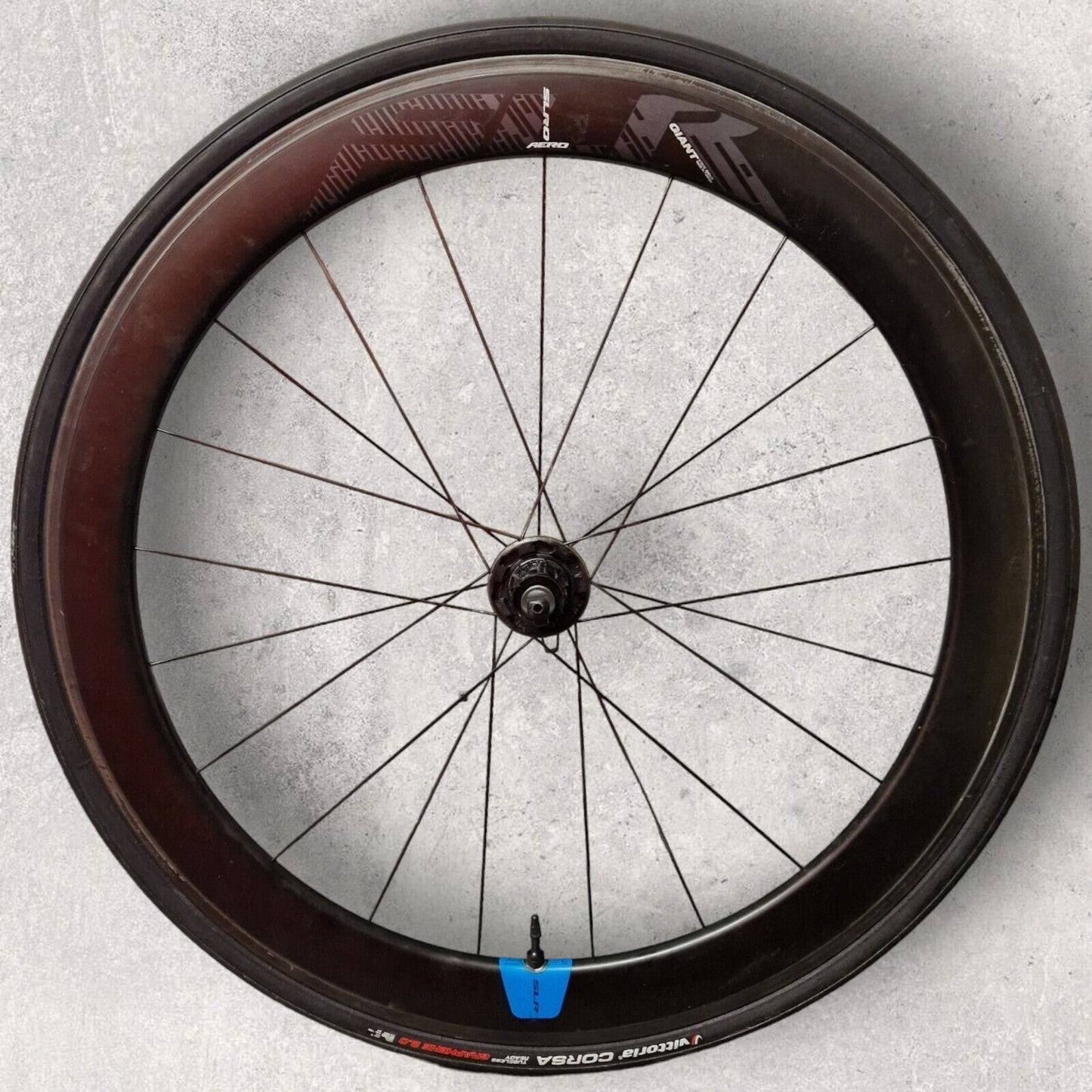 Giant SLR0 55mm Carbon Road Bike Rim Wheelset with Vittoria Corsa Tyres