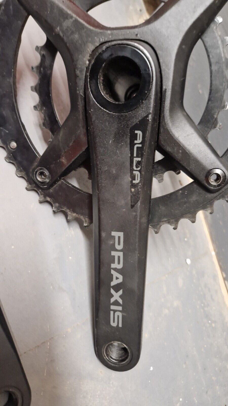 Praxis Alba X Chainset 48/32, 10/11sp, 175mm Crank Arms For Gravel/Road 1x Or 2x