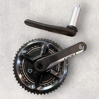 SRAM red AXS DUB Carbon Road Bike Crank Crankset with Quarq dFour spider pm - 165mm