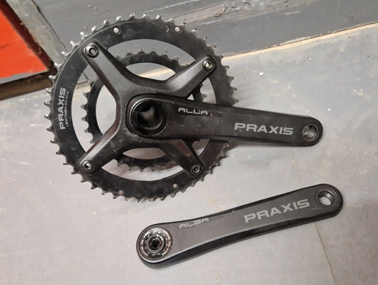 Praxis Alba X Chainset 48/32, 10/11sp, 175mm Crank Arms For Gravel/Road 1x Or 2x