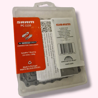 SRAM PC-1110 11 Speed Chain 114 Links MTB ATB Road Mountain Bike Silver/Grey