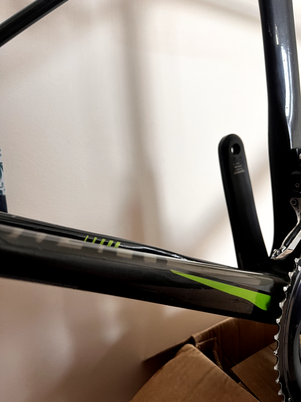 Giant TCR Advanced Pro 1 Medium 54cm Carbon Road Bike Frameset Black Green