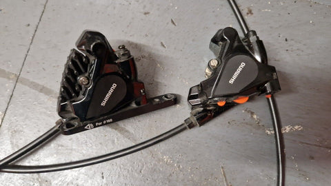 Shimano 105 BR-RS505 Flat Mount Hydraulic Disc Brake Road Calipers With Hoses