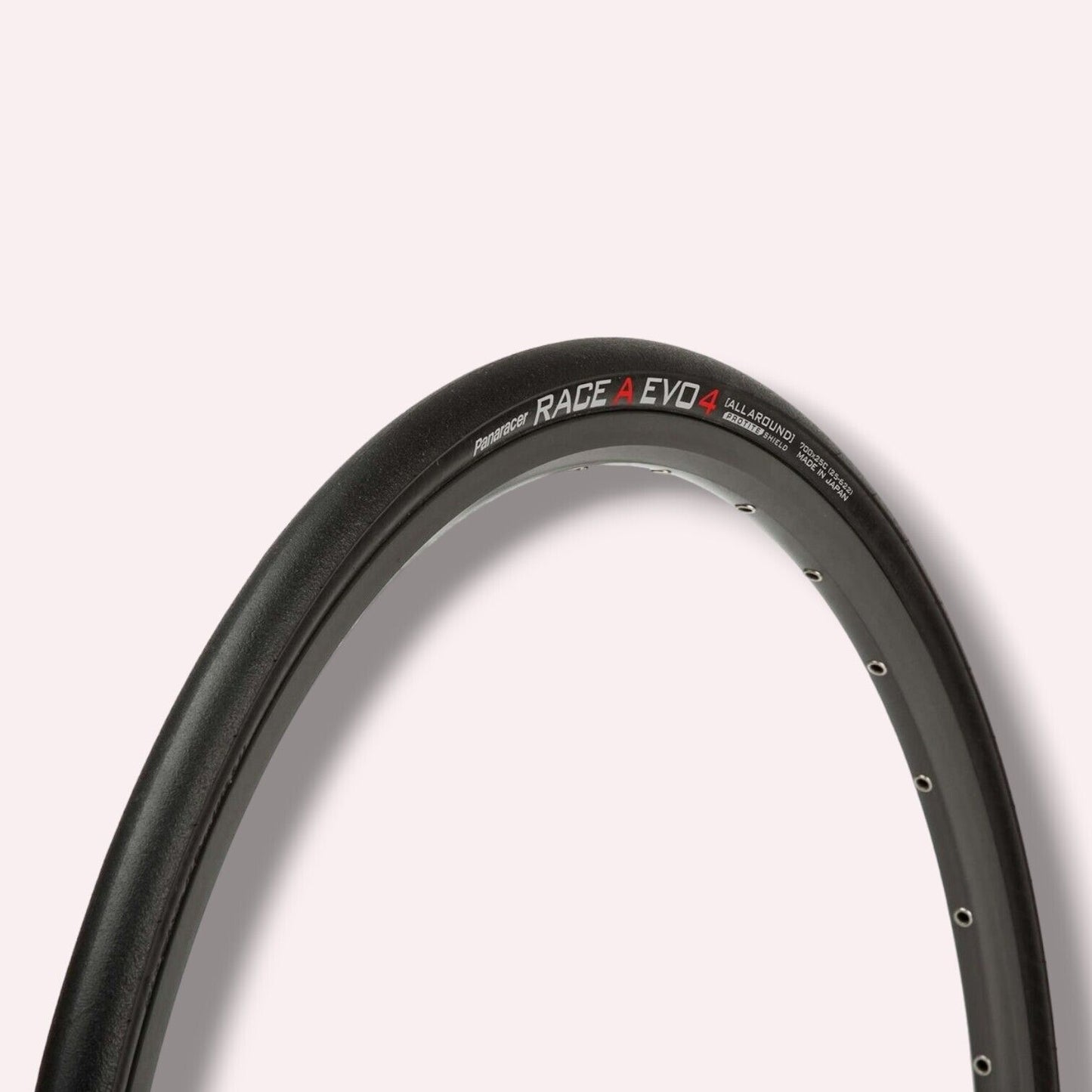 PANARACER Race A EVO 4 700c 25c 25mm Road Bike Bicycle Tyre Folding Black/Black