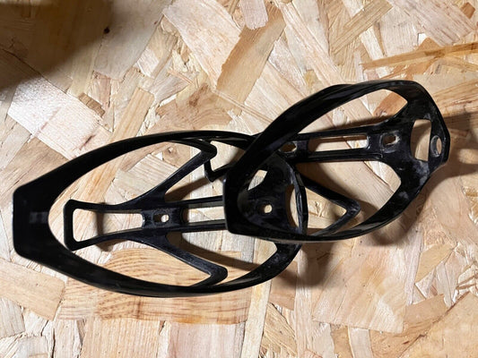 Black bottle cages pair